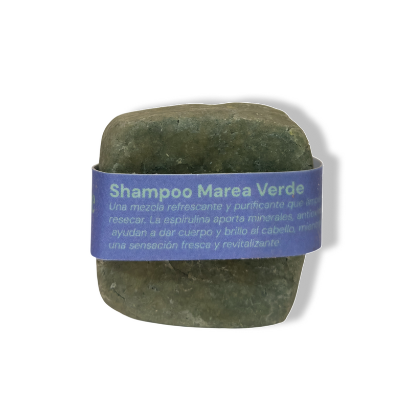 SHAMPOO SÓLIDO DÉTOX DE ESPIRULINA Y MENTA